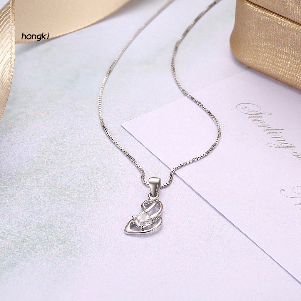 vòng cổ Mạ Bạc Đính Đá Zircon Hình Rắn Thời Trang Cho Nữ