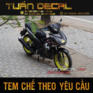 Tem Trùm Exciter 150 Monster Đen 2019 - Nhận thiết kế theo yêu cầu của từng khách hàng
