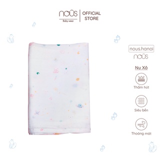 Khăn Xô 1 Lớp Trắng Tàu Nous NOUS (Kích thước 120x120cm)