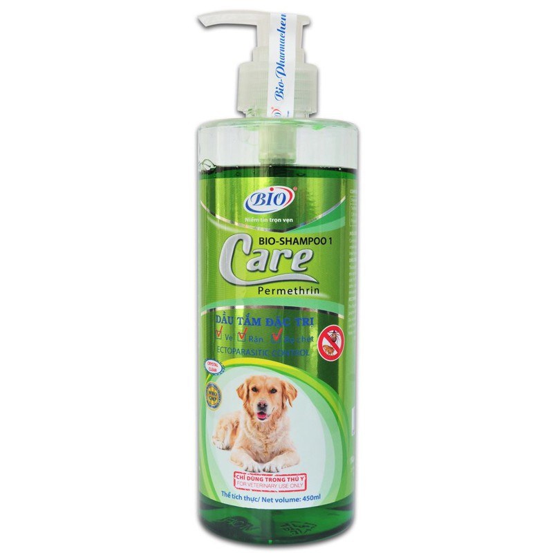 Sữa Tắm Cho Thú Cưng Bị Ve, Rận Bio Care 450ml-79302
