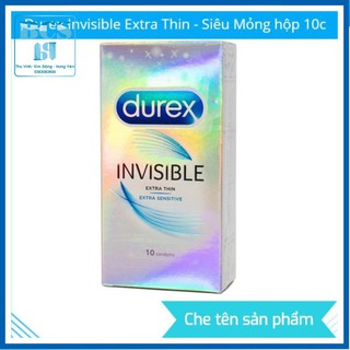 💥💧💥💧 hộp 10 bao cao su siêu mỏng durex invisible extra thin 💥💧