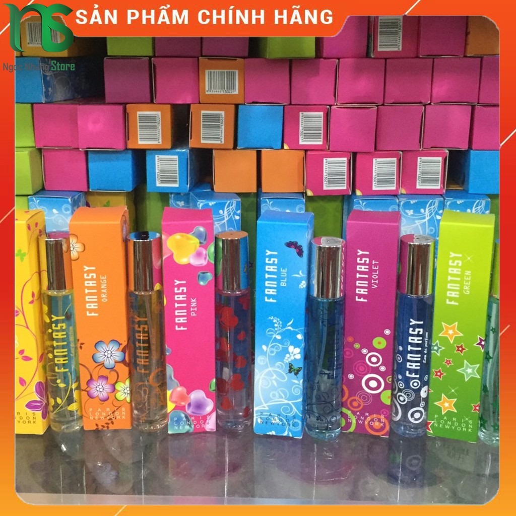 Bộ Nước hoa nam nữ Fantasy 18ml mẫu hiện đại, trẻ trung nhiều mùi thơm tuỳ chọn | Thế Giới Skin Care