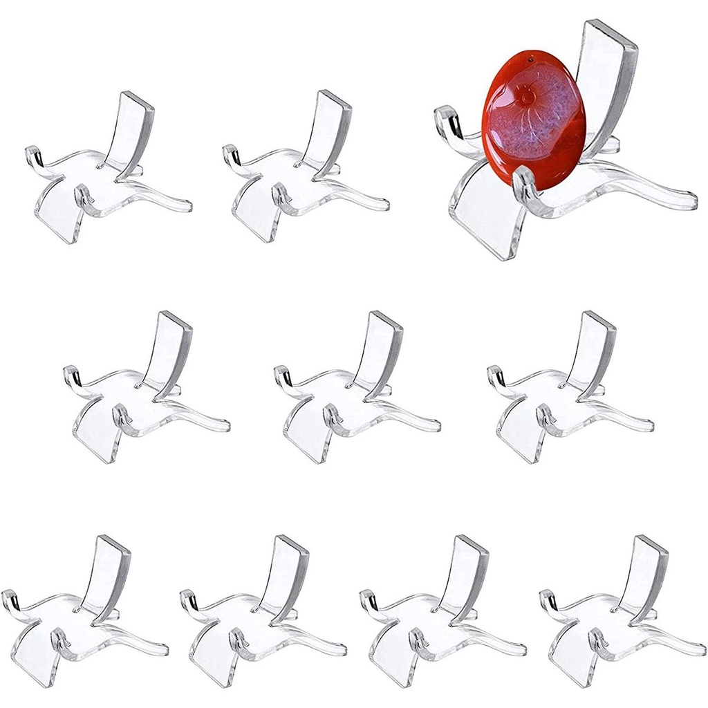 Set 10 Giá Đỡ Trưng Bày Rock Specimen Geodes Easel