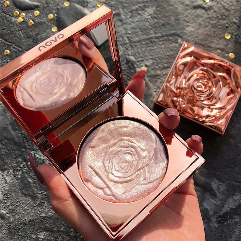 [Hàng mới về] Phấn Bắt Sáng Hình Hoa Hồng Dùng Để Trang Điểm Chất Lượng Cao | BigBuy360 - bigbuy360.vn