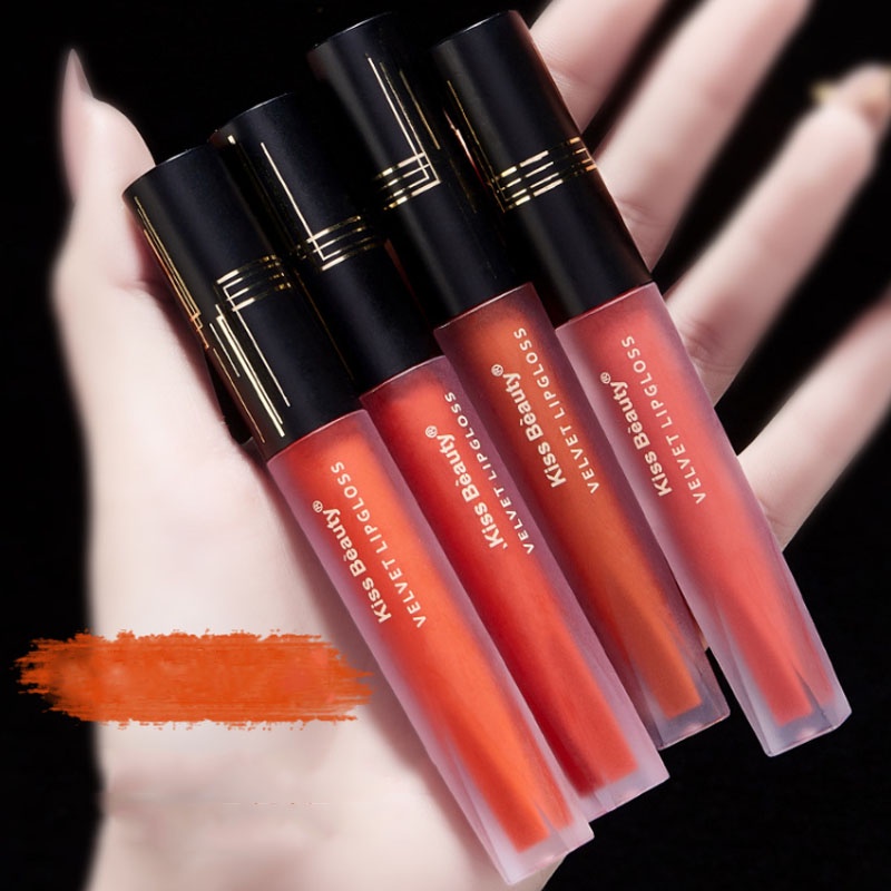 Son môi Kiss beauty kết cấu nhung mượt mịn môi, tông màu siêu đẹp, chống thấm nước, lâu trôi