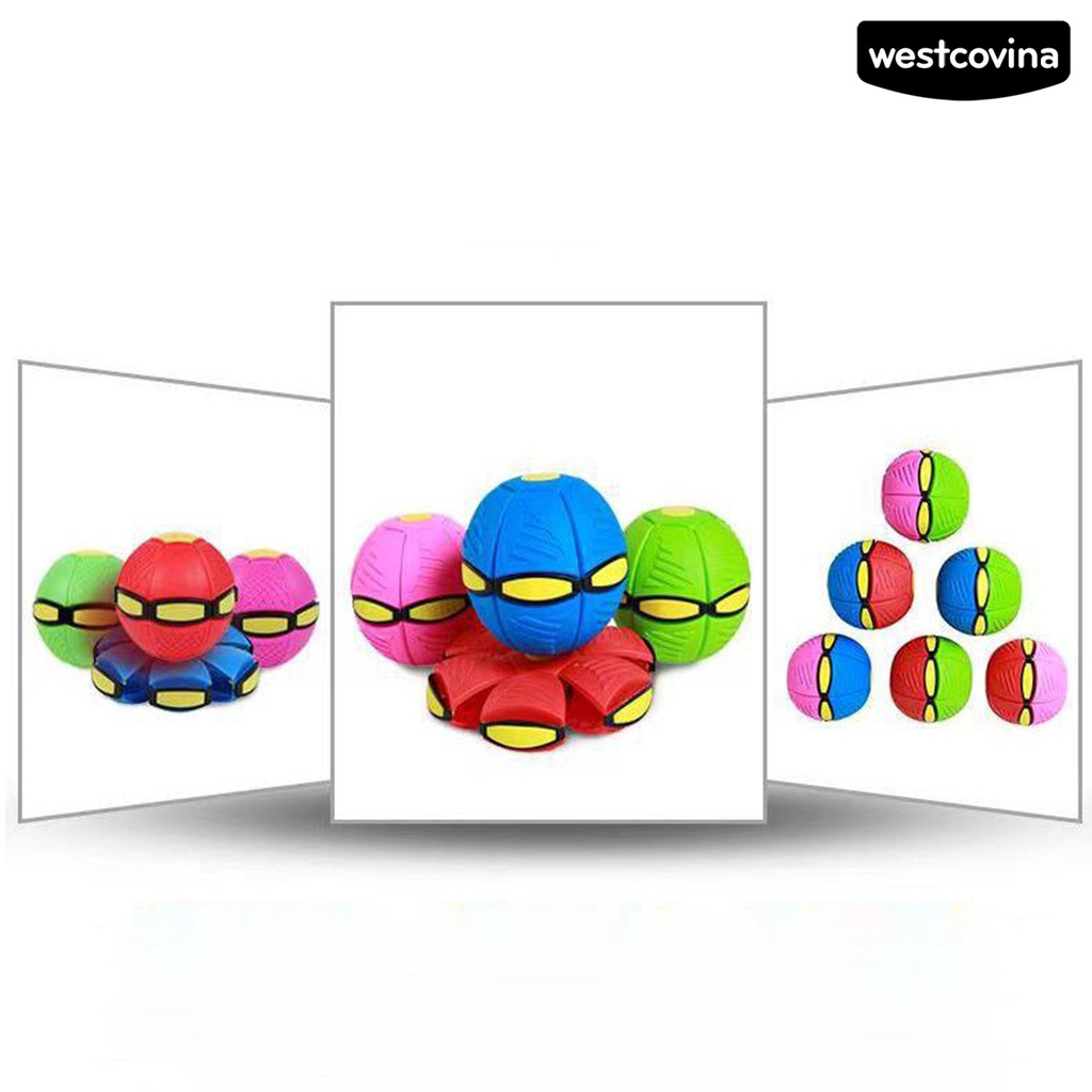 WEST Flying Saucer Ball Deformable Squeeze Toy Flying Saucer Outdoor for Playing
