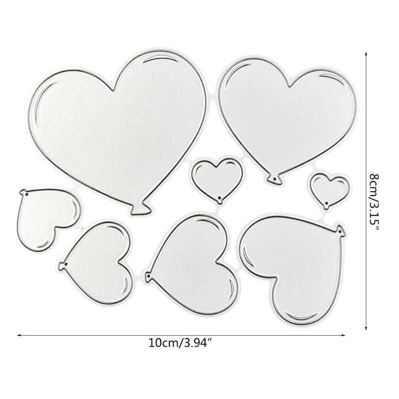 Khuôn Cắt Giấy Thép Carbon Trang Trí Hình Trái Tim Hoạt Hình