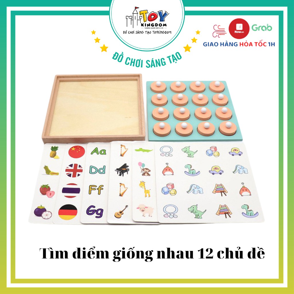 [Mã LIFETOYS1 giảm 30K đơn 99K] Đồ Chơi Thông Minh Rèn Luyện Trí Nhớ Dành Cho Bé >2 tuổi - 12 Chủ Đề Sáng Tạo