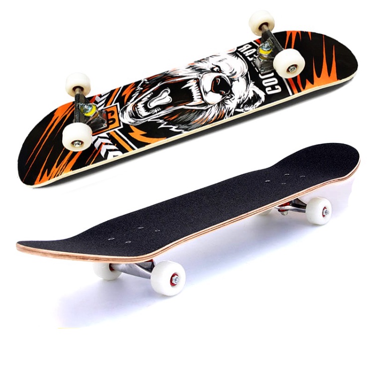 Ván Trượt Skateboard Thể Thao (Chất Liệu Gỗ Phong Ép Cao Cấp 7 lớp mặt nhám cho trẻ em và người lớn)