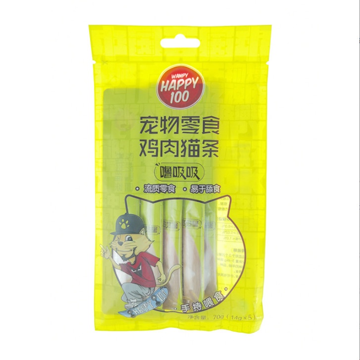 [HCM] Súp thưởng cho mèo Wanpy Happy 100 70g (14g * 5 thanh)