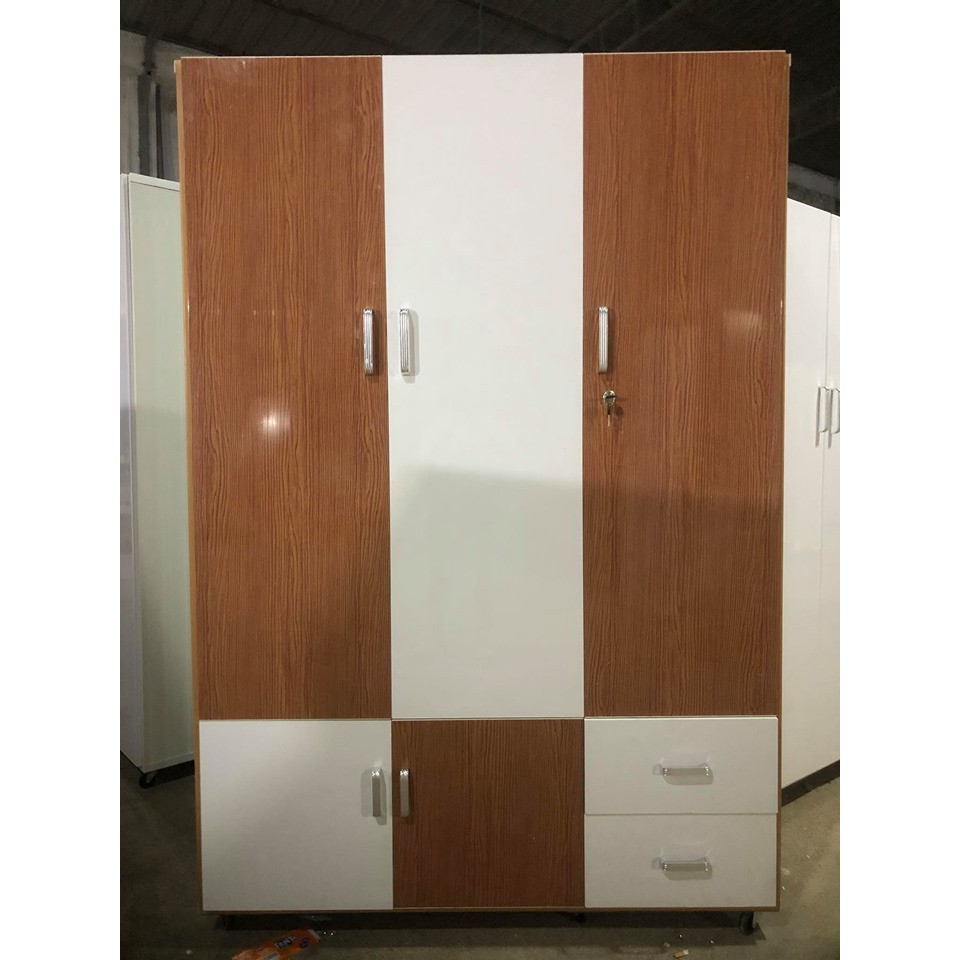 Tủ nhựa 3 cánh 2 ngăn kéo ngang 1m24 cao 1m85  TN305 | BigBuy360 - bigbuy360.vn