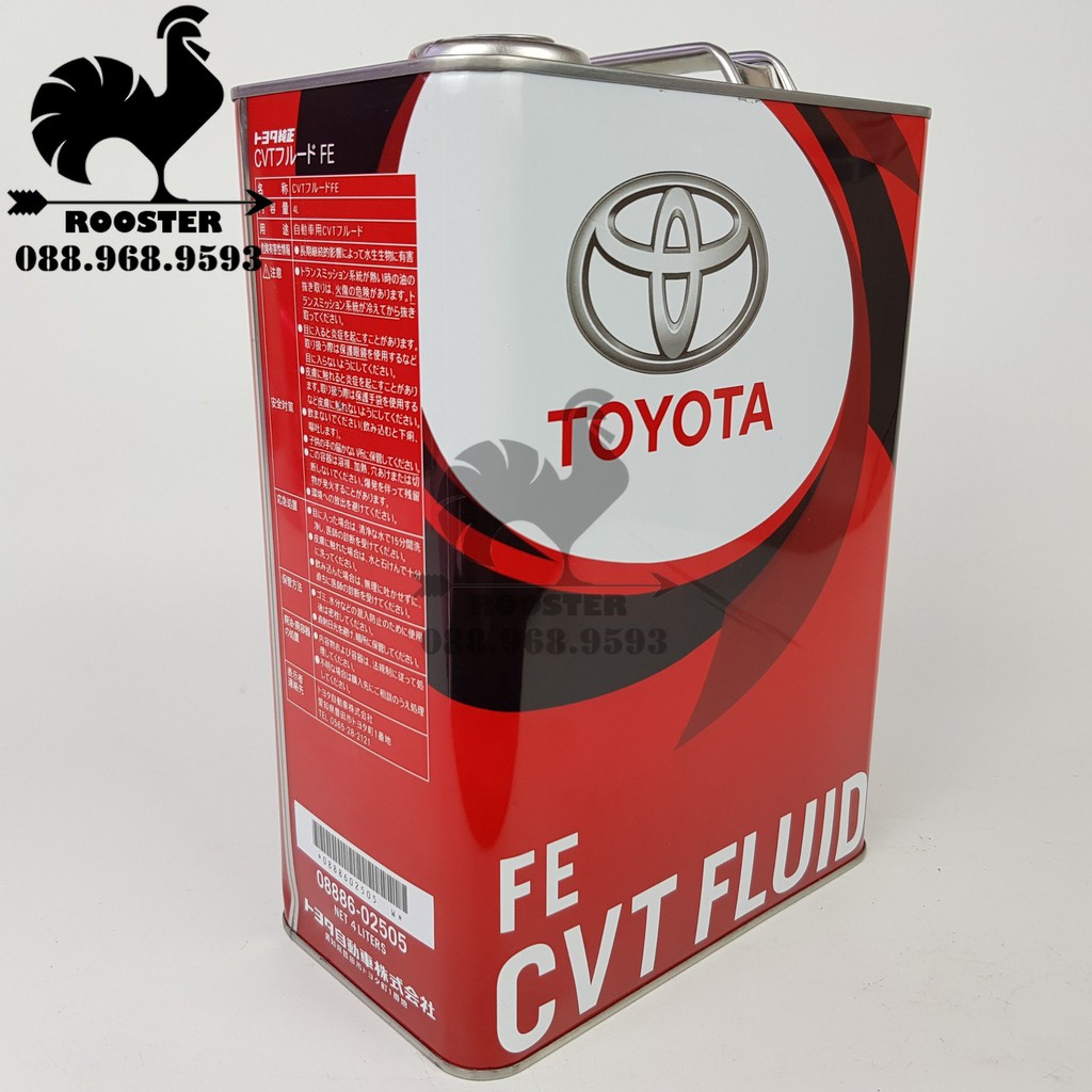 Dầu nhớt hộp số tự động vô cấp(CVT) xe Toyota Vios, Corolla Altis. CVT FE, FE CVT FLUID (Mã: 0888602505)
