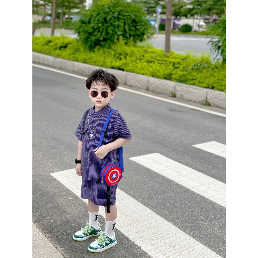 Thời trang bé trai Túi đeo ngực siêu nhân Spider-Man Vỏ cứng Túi Messenger đi chơi Túi du lịch Túi Đeo Trước Ngực In Chữ Phong Cách Cho Bé