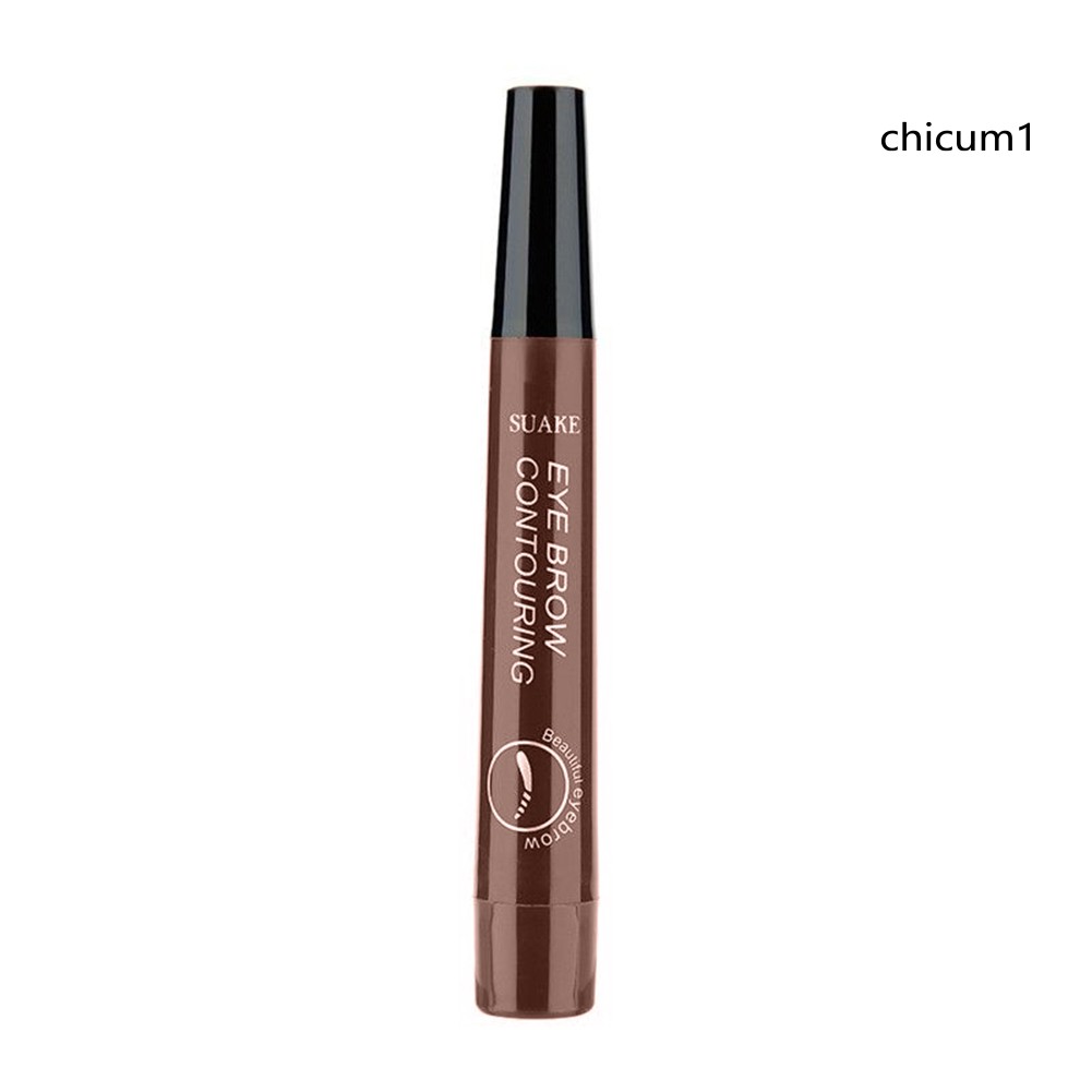 Bút Kẻ Chân Mày Chia 4 Nhánh Kháng Nước Bền Màu Độc Đáo