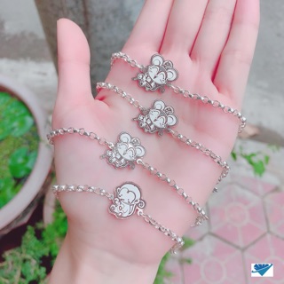 Lắc bạc khắc tên cho bé