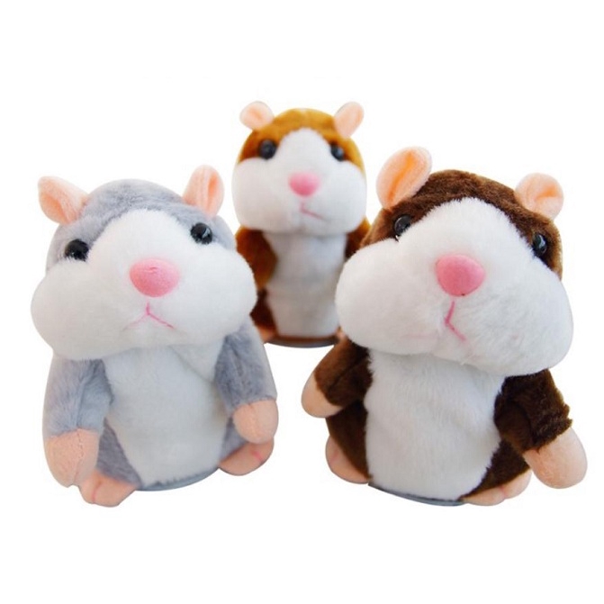 Chuột hamster nhồi bông thu âm giọng nói nhiều mẫu mã đa dạng