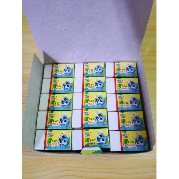 CỤC Gôm tẩy xóa mực bút chì Thiên Long E-06 ( 1 cục )