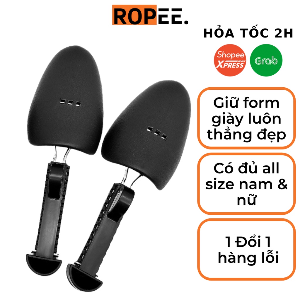 Shoe Trees cây giữ form giày nhựa không lò xo bảo vệ giày nam nữ luôn thẳng đẹp khi không mang 1 bộ 2 cây giữ cho 1 đôi