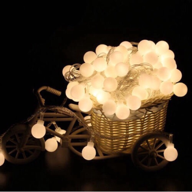 Đèn led bi bọt cherry ball trang trí dùng pin/usb/ điện