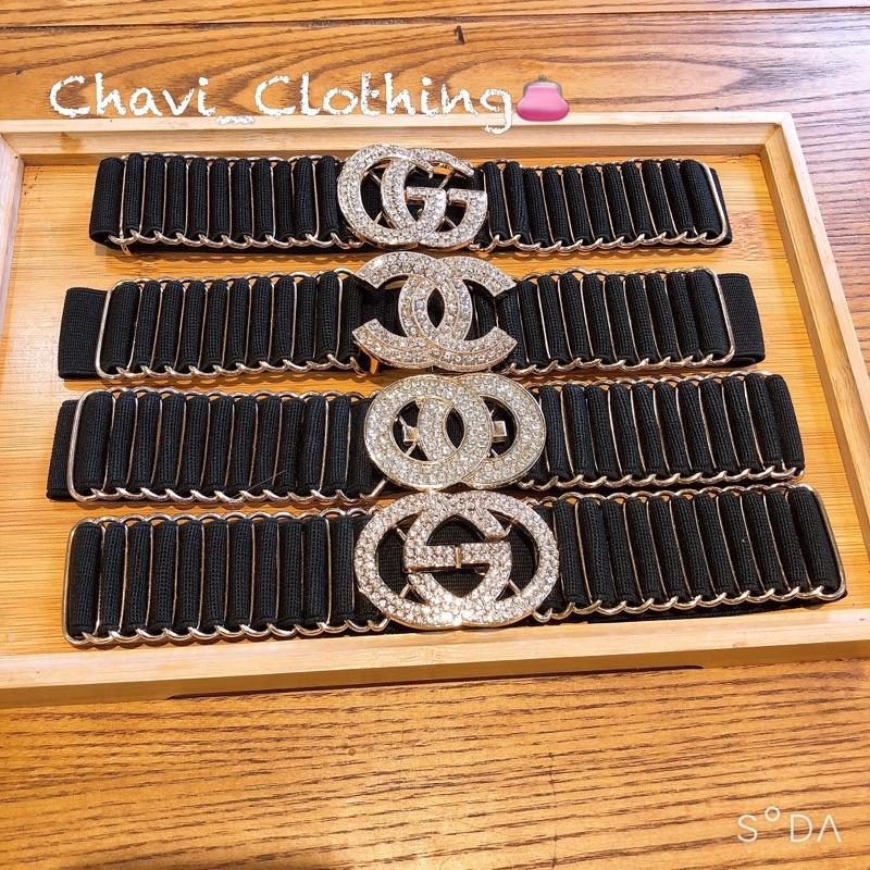 Đai váy sang chảnh gài trước chun sau co dãn phong cách