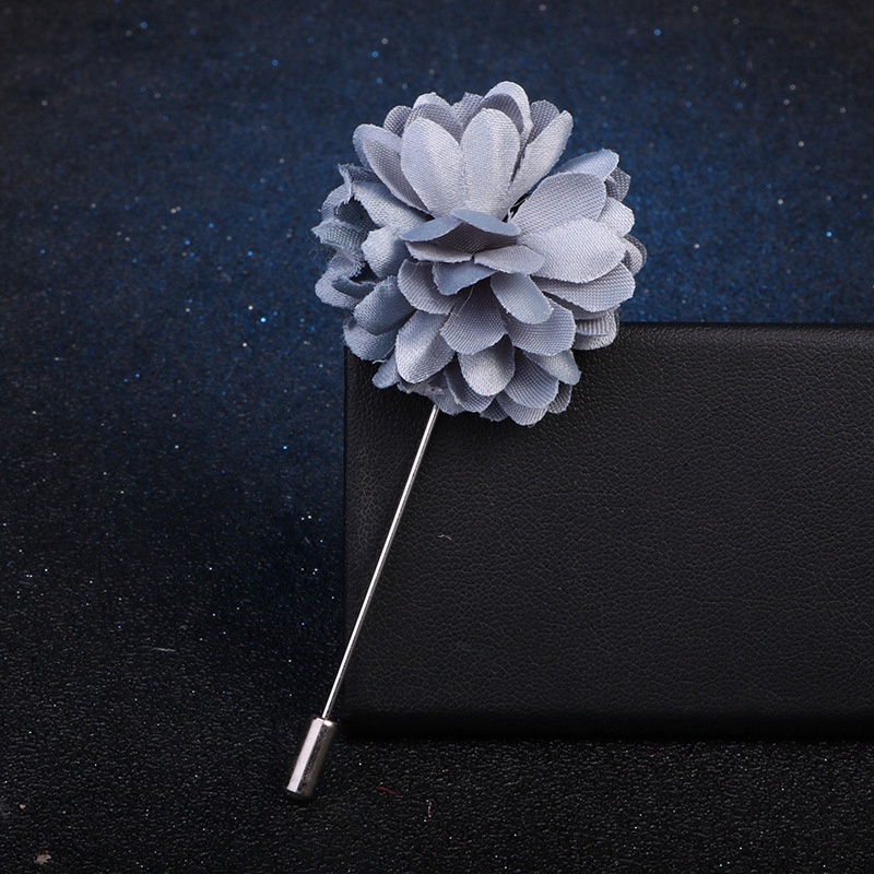 EFAN Ghim Cài Áo Hình Hoa Vải Màu Trơn Dáng Chữ A Thời Trang Hàn Quốc Mới Cho Nam Và Nữ