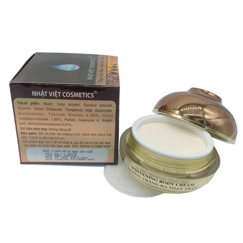 Kem dưỡng thể -Kem dưỡng trắng da toàn thân Ngọc trai đen sữa ong chúa Nhật Việt cao cấp 150g cam kết chính hãng | BigBuy360 - bigbuy360.vn