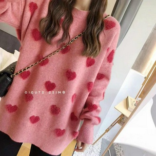 Áo len tay dài màu cherry croptop 1-1911