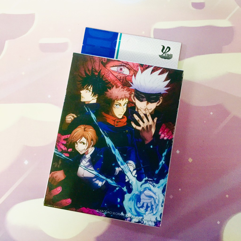 Bộ bài tây poker JUJUTSU KAISEN Chú Thuật Hồi Chiến tú lơ khơ 52 lá game anime manga chibi khác nhau dễ thương xinh xắn