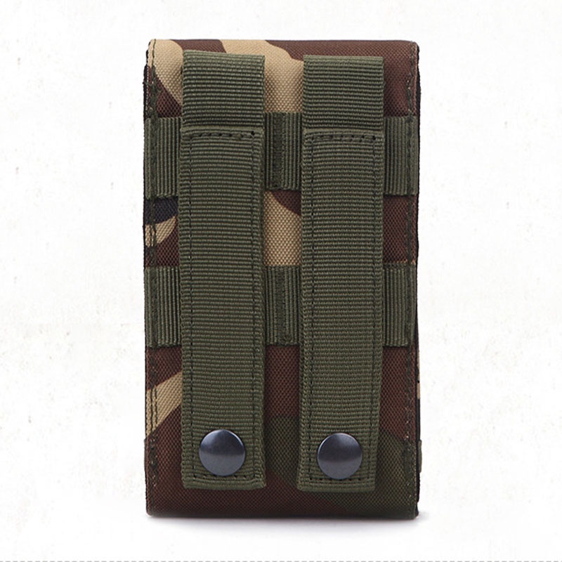 Túi Đựng Điện Thoại Đeo Thắt Lưng Bằng Nylon Chống Nước Họa Tiết Rằn Ri Thể Thao Ngoài Trời