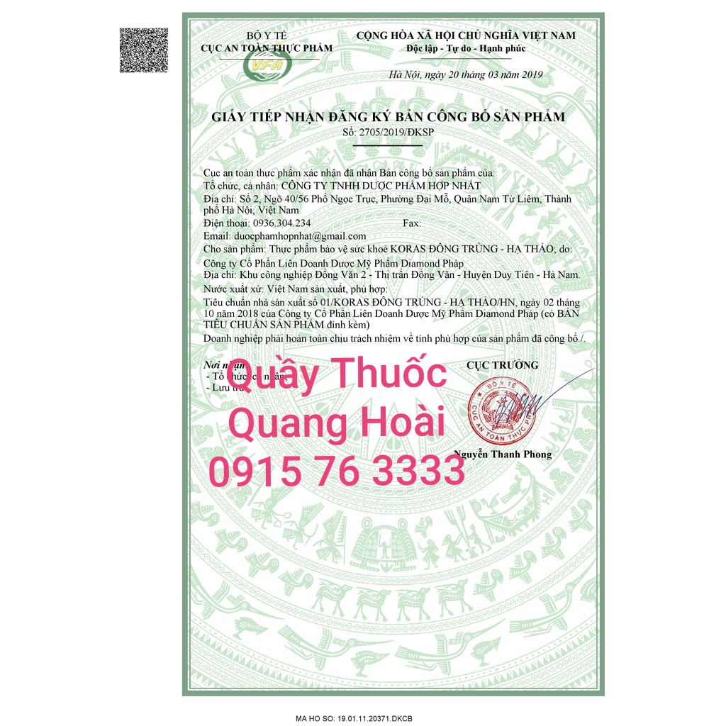 Koras Đông Trùng Hạ Thảo tăng cường sức khỏe, bồi bổ cơ thể