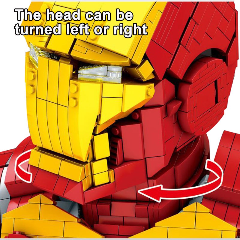 Đồ chơi Lắp ghép Mô hình Sembo SY7598 LED Lighting Iron Man Super Heroes Ironman Model