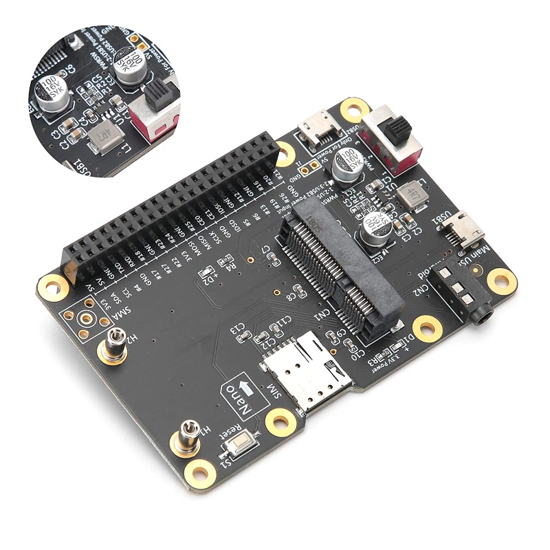 Bảng Mạch Kết Nối USB Với Thẻ SIM Cho Raspberry Pi 4 / 3 / 2 / B 3G / 4G LTE