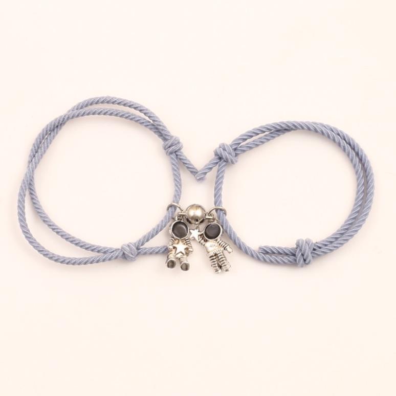 Vòng tay và dây chuyền cặp phi hành gia dễ thương cho cặp đôi