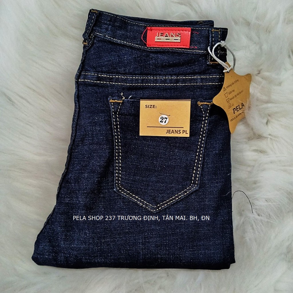 QUẦN JEAN NỮ LƯNG CAO XANH XƯỚC TRƠN SIÊU GIÃN MS03.( SIZE 26- 35 BIG SIZE )