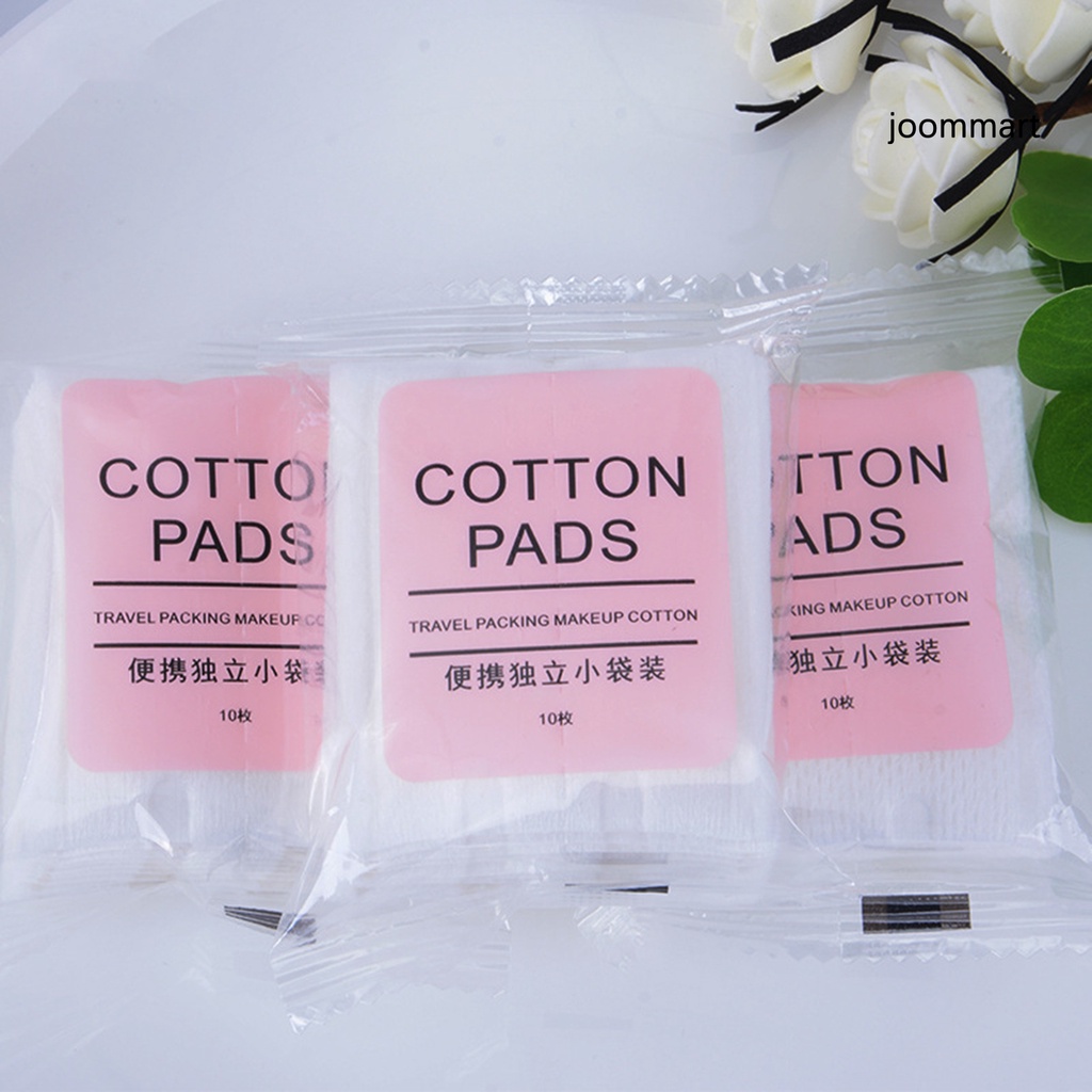 Bộ 10 Bông Tẩy Trang Hình Tròn Mềm Mại Thấm Hút Nước Cao Cho Gia Đình