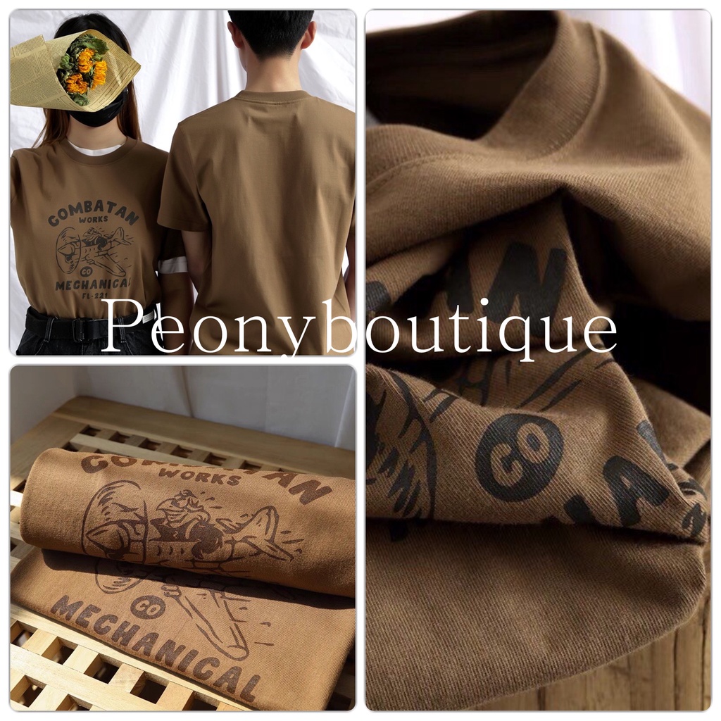 Áo Thun Combatan 3158 PEONYB Unisex [FREESHIP] Phông form rộng tay lỡ in hình vintage cá tính nam nữ Ulzzang
