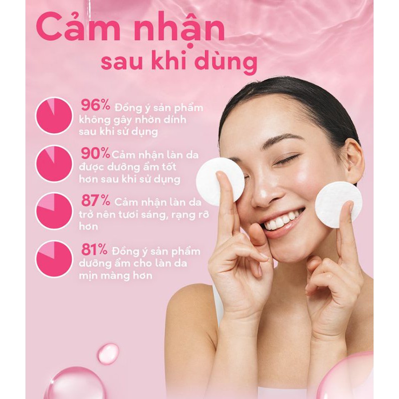 Nước Tẩy Trang Pond's Vitamin Micellar Water Brightening Rose Sáng Da 100ml