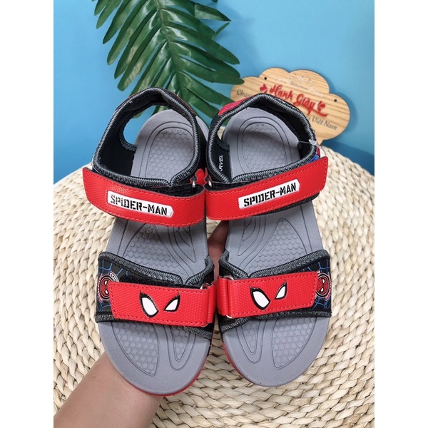 Sandan cao cấp bé trai,dép quay hậu đi học đi chơi supermen