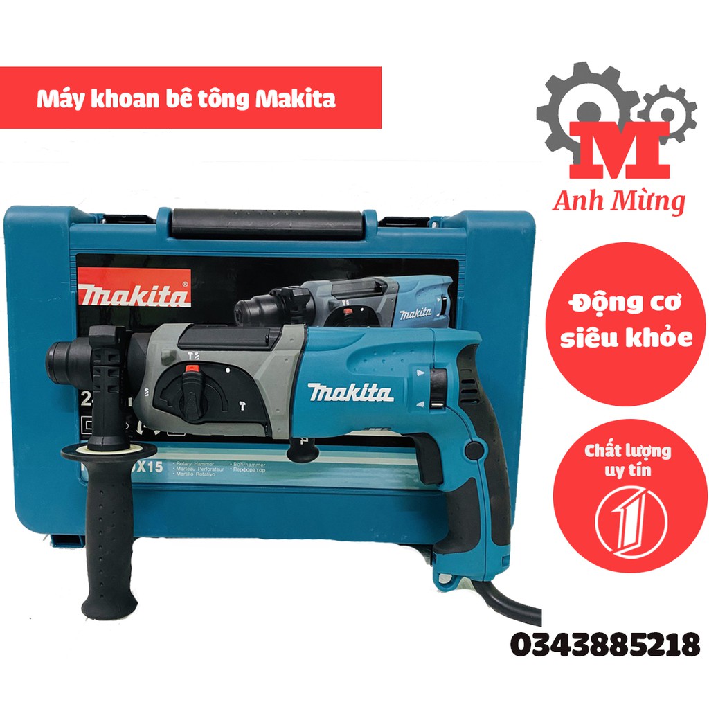 Máy khoan bê tông Makita - HR2470, bảo hành 12 tháng