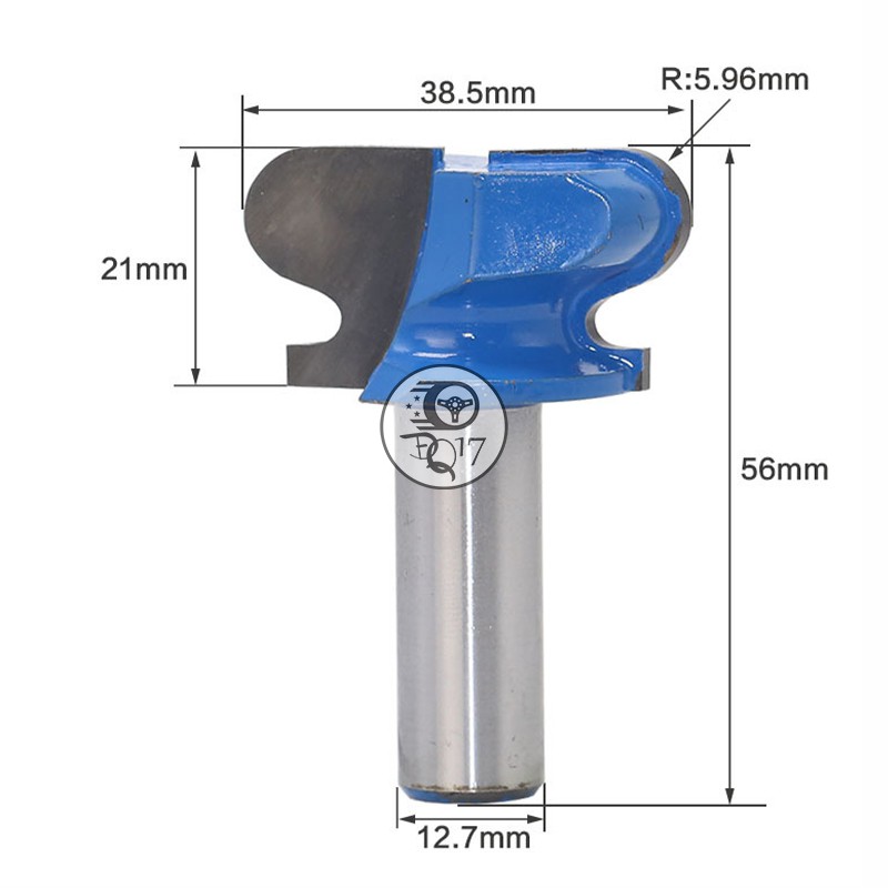 [ MŨI SOI TAY NĂM ÂM GỖ 22MM - 38.5MM 5.0 ] Chuyên dùng để phay rãnh tạo âm cho tay nắm cửa, cánh tủ