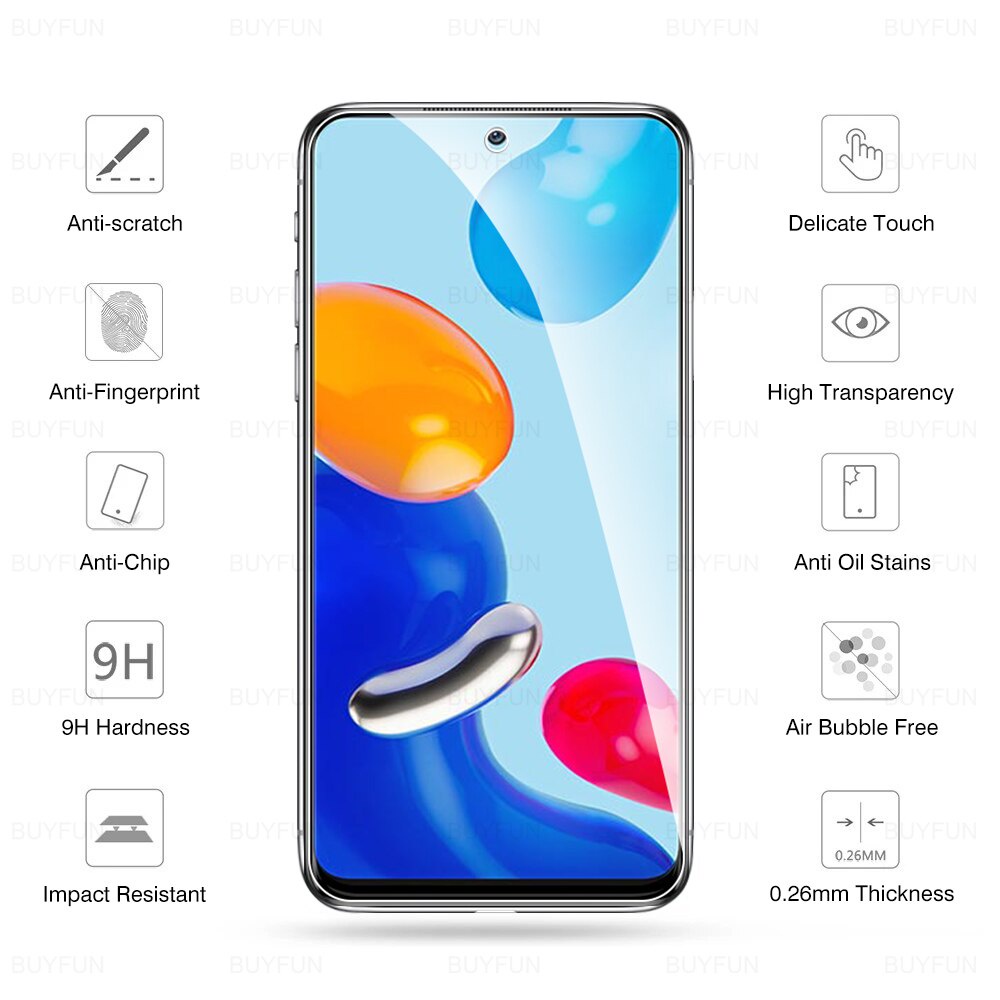 Set 2 Kính Cường Lực Toàn Màn Hình Chống Trầy Xước Cho Redmi Note 11 Global 11pro Plus 5G Redmi Note 11s 5G
