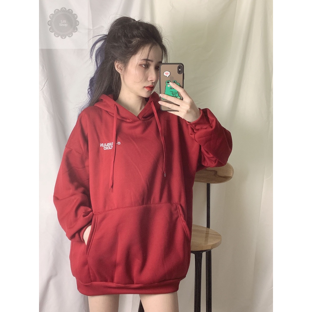 [CÓ BIGSIZE] Áo hoodie ulzzang unisex kiểu dáng basic phiên bản Hàn Quốc - Liti shop