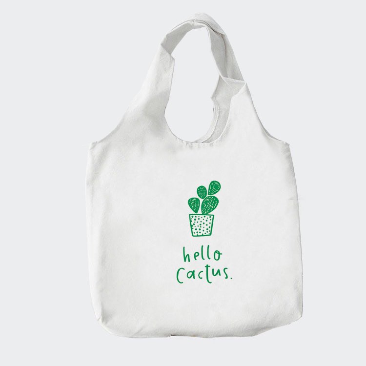 [FULL SIZE] Túi Vải Tote In Hello Cactus Cao cấp | Guru Shop