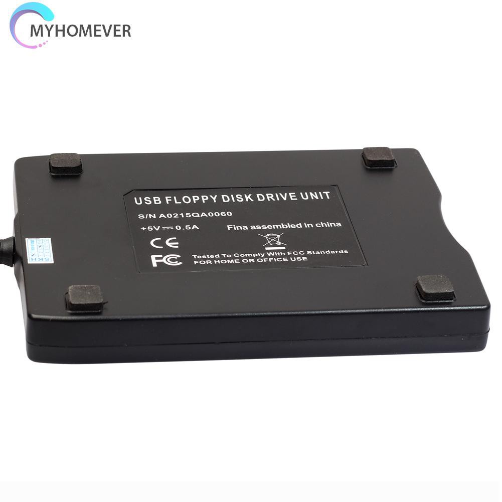 myhomever 1.44Mb 3.5&quot; USB External Portable Floppy Disk Drive Diskette FDD for Laptop