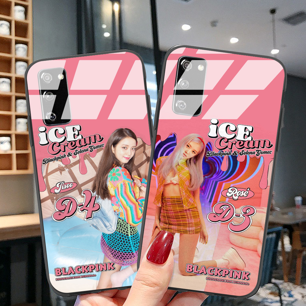 Samsung Case Samsung galaxy note 9 note 8 Samsung galaxy M51 M31 J2PRIME J7 2016 Blackpink Lisa JISOO Jennie Kim Rosé Casing Phone Case GLASS CASE protective Cover