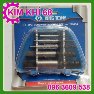 Bộ 6 mũi tháo bu lông ốc vít gãy king tony 3.17 - 25mm