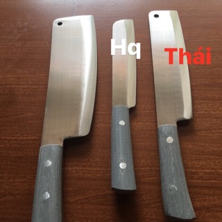 Bộ sản phẩm gồm dao thái và dao gọt hoa quả thép trắng không gỉ