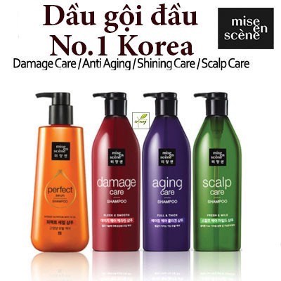 Bộ dầu gội và dầu xả Misen scene Perfect Hàn Quốc 680ml