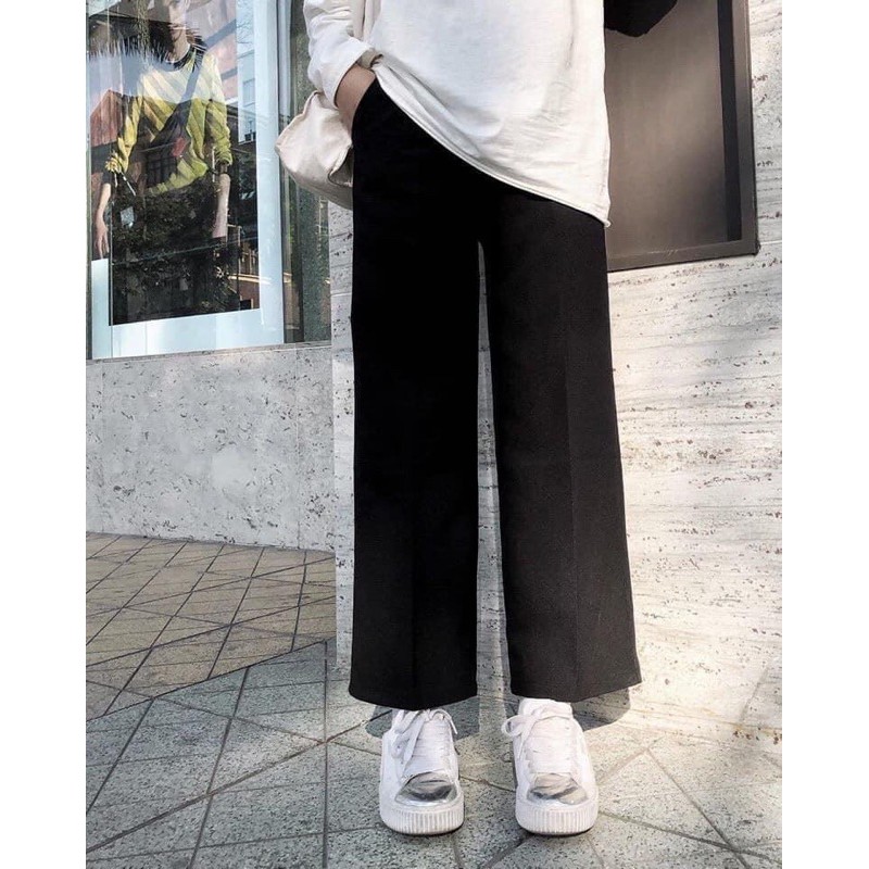 Quần ống suông khoá sườn | BigBuy360 - bigbuy360.vn