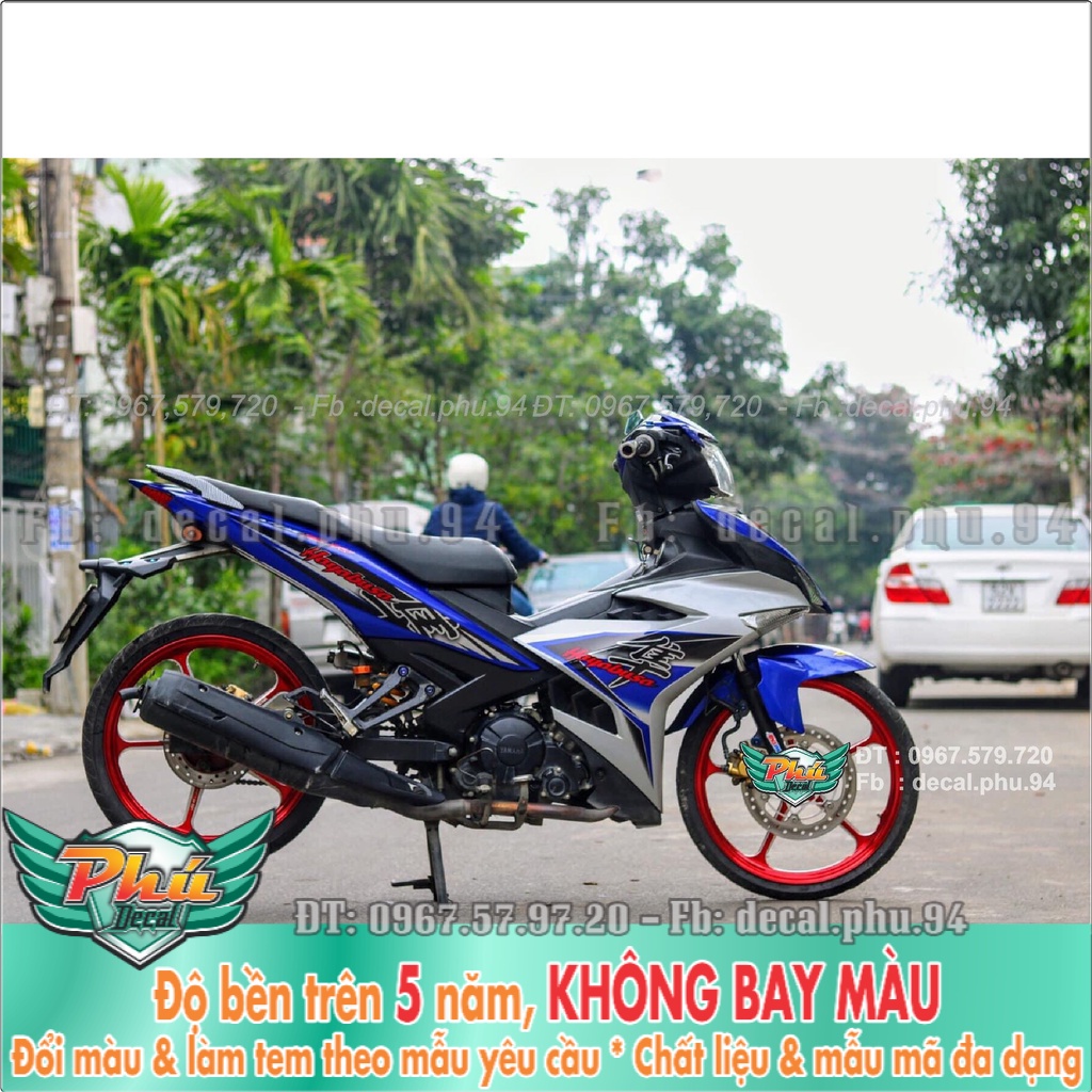 Tem Rời Exciter 150 Bạc xanh Hayabusa (K) -1